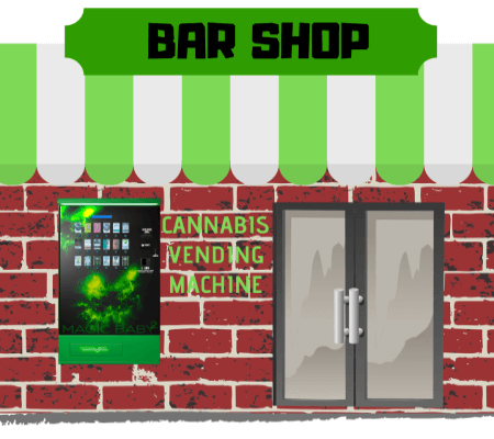 What should I do if I place the Legal Cannabis Vending Machine in other businesses?