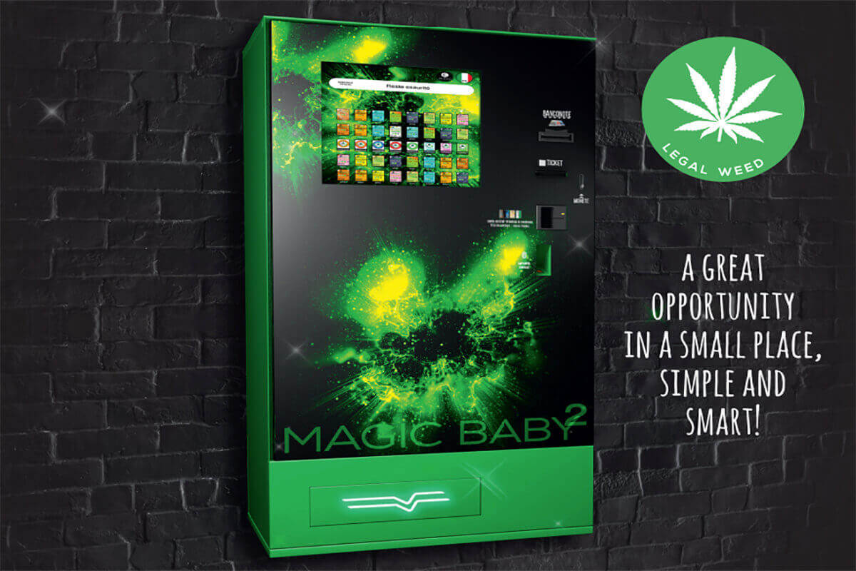 Our Most Popular Automatic Legal Cannabis Vending Machine: Magic Baby Touch