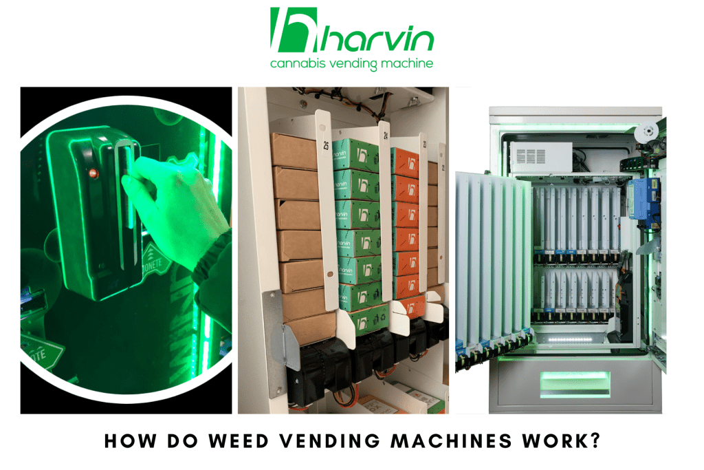 How do weed vending machines work?